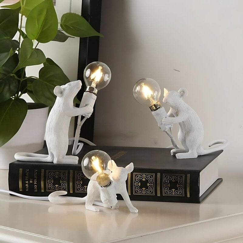 NookTail - Dekorativ muselampe med myk belysning og lunefull design