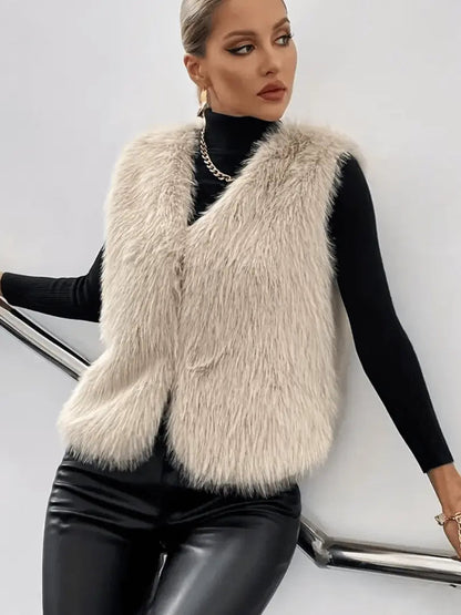 Alice - Koselig vest med åpent design