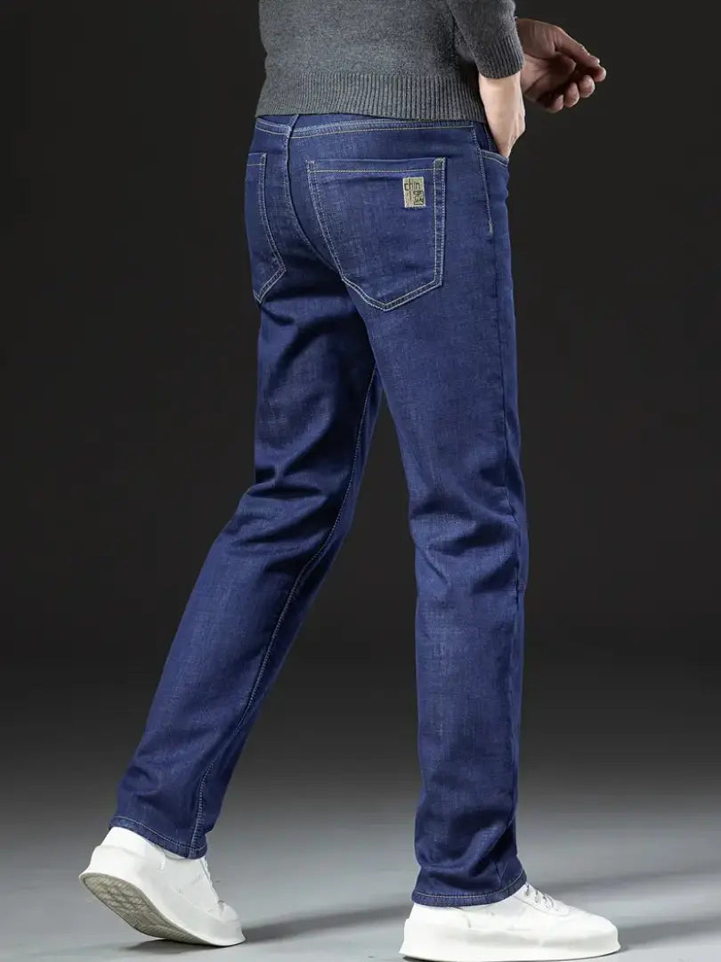 Runar - Fleecefôret denimbukse for ekstra varme og stil
