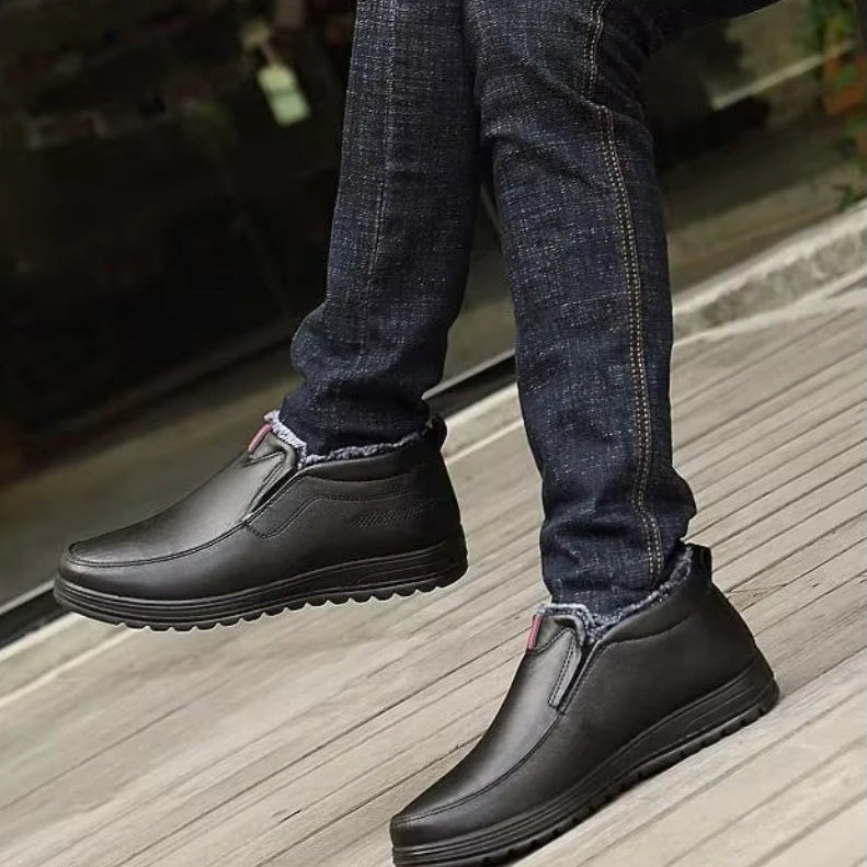 Robin - Ankelstøvletter med fleecefôr og rund tå