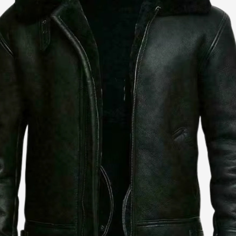 Lucas – Tykk fleeceforet jakke med glidelås og lange ermer