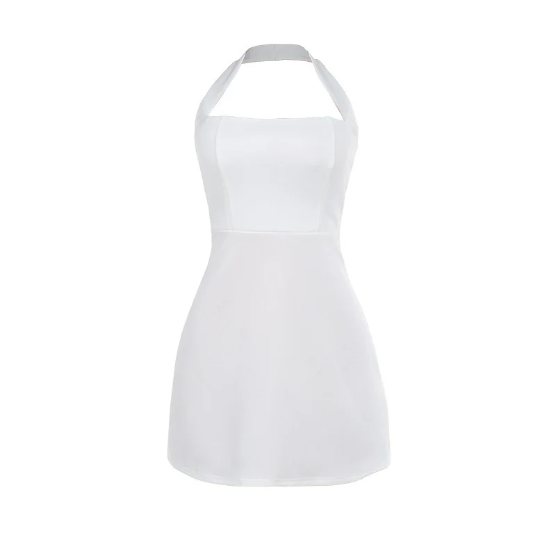 Saskia – Ermeløs Minikjole med Halterneck