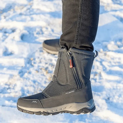 William - Mellomleggstøvler med glidelås på siden og varmt interiør