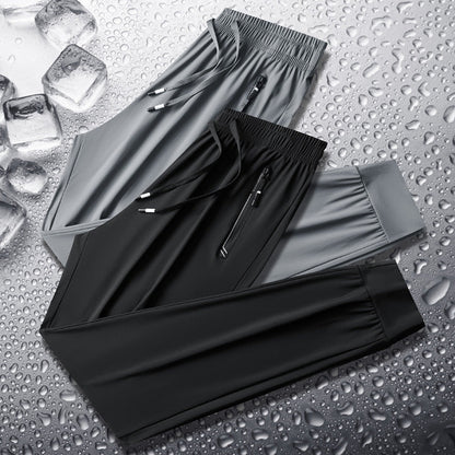 Lucas - Avslappede rette benbukser med glidelåslomme og justerbar midje