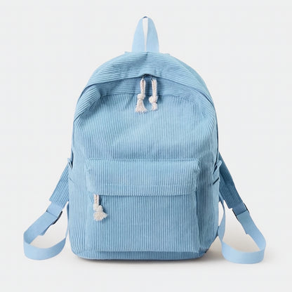 Anneke - Corduroyrugsekk med justerbare stropper og flere rom