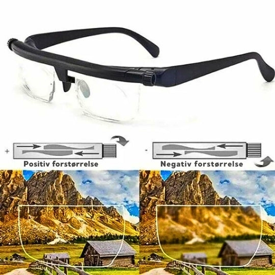VisionFlex - Briller med justerbart fokus for klart syn på alle avstander