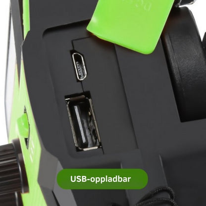 TerraVolt - Allsidig Solcelledrevet Radio og Powerbank for Pålitelig Energi