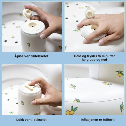 CozyNest - Oppblåsbart Barnesete Og Badestol