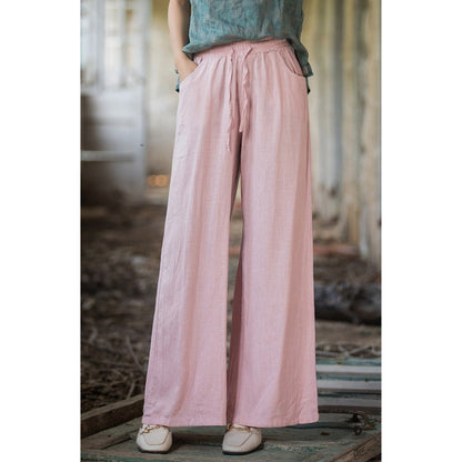 Nancy – Modren vidde bukser med snøring i midjen og praktiske sidelommer