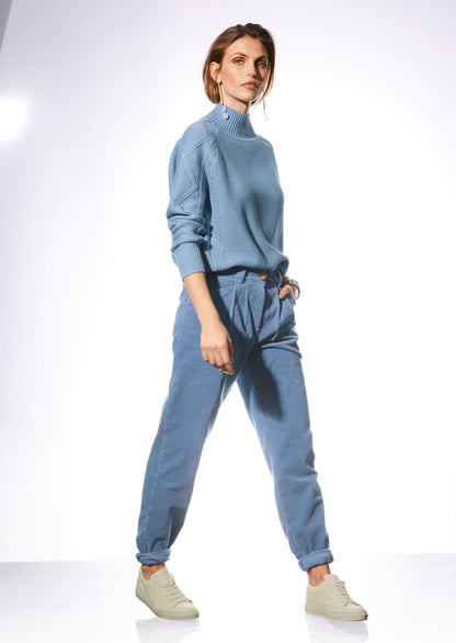 Sophia - Kordfløyelsbukser med høy midje og flatterende passform