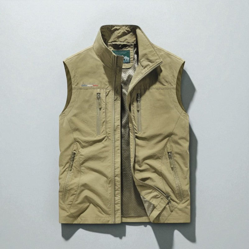 Steinar – Vest uten ermer med Flere Lommer og Glidelås