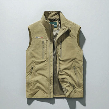 Steinar – Vest uten ermer med Flere Lommer og Glidelås