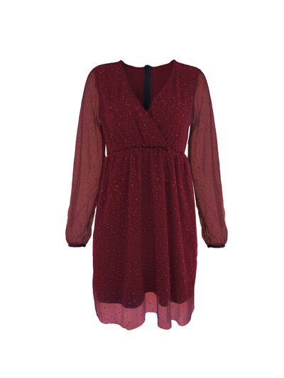 Imara - Elegant glimmerkjole med V-hals og flatterende silhuett for glamorøse begivenheter