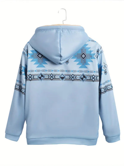 Anselm - Langermet Fleecefôret Hettejakke med Glidelås