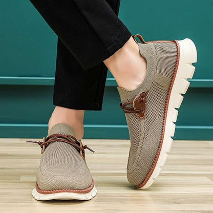 Ethan - Sportslige Slip-On Loafers med Dekorative Detaljer