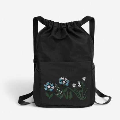 Estelle – Justerbar ryggsekk med snor og mønster