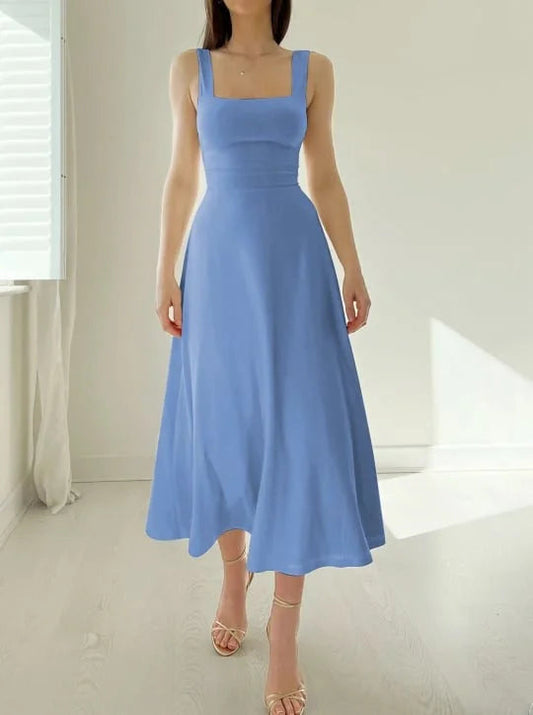 Evelyn - Elegant kjole med brede stropper for enkel stil og komfort