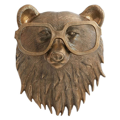 AnimalCraft - Håndlaget Dyrehode Skulptur i Harpiks for Unik Dekorasjon