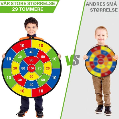 SkillFun - Stor dobbeltsidig dartskive for barn med pedagogiske spill