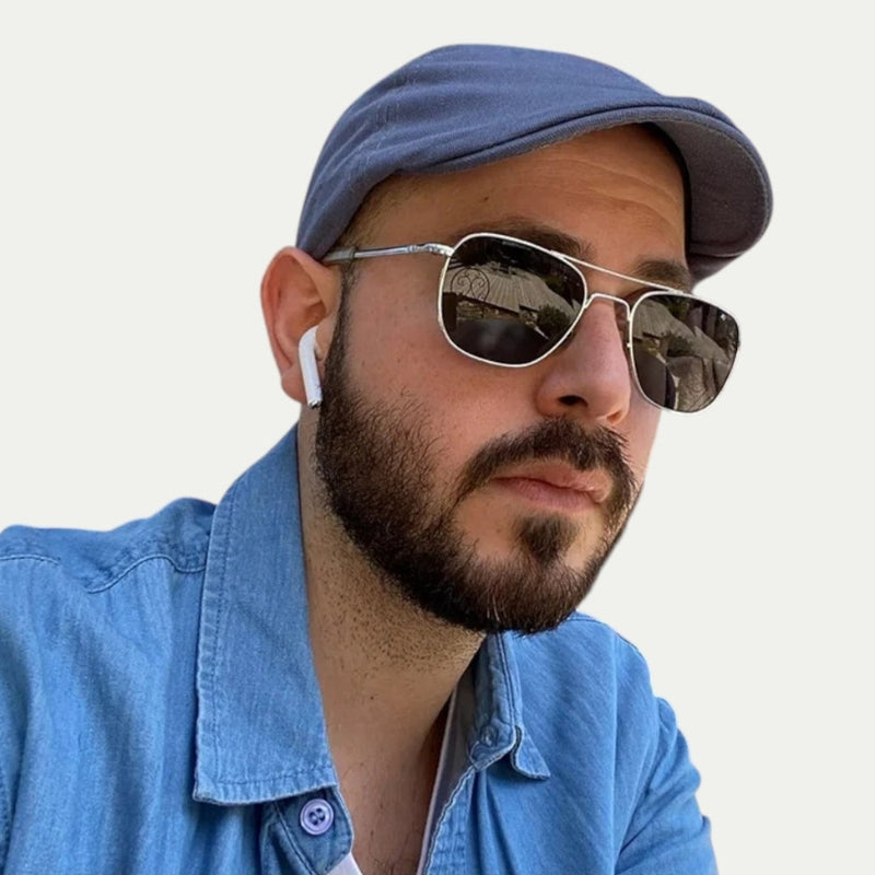 Hudson – Flat-Cap med Panelert Kronestruktur