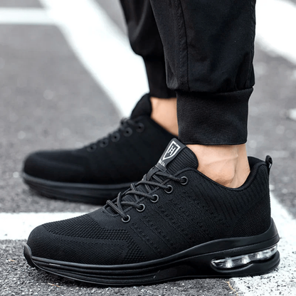 Damian – Joggesko med Rund Tupp og Mønstret Såle