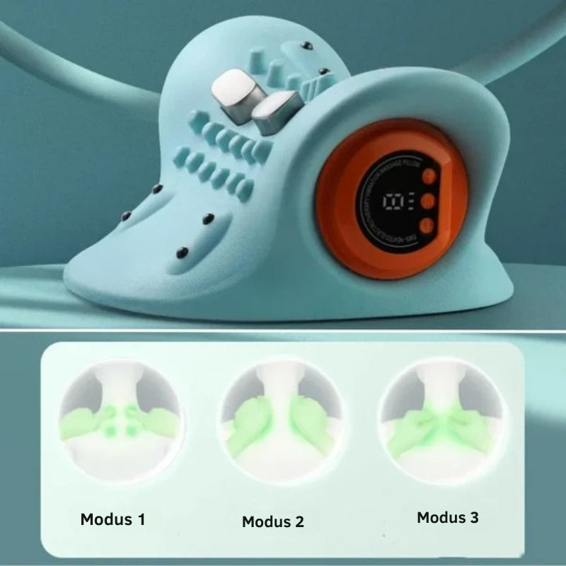 NeckEase - Trådløs EMS nakkemassasjeapparat med akupressur og cervikal traksjonsterapi