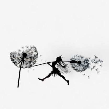 FairyBloom – Dekorative Feengle-Statuer med Løvetannmotiv