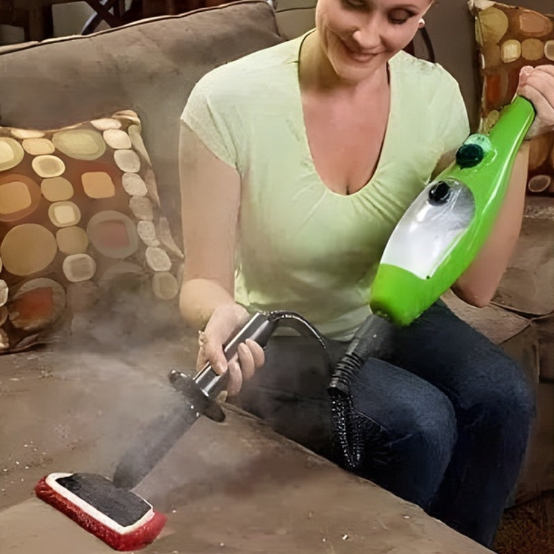 FloorVive – Multifunksjonell dampmopp med børster og dyse