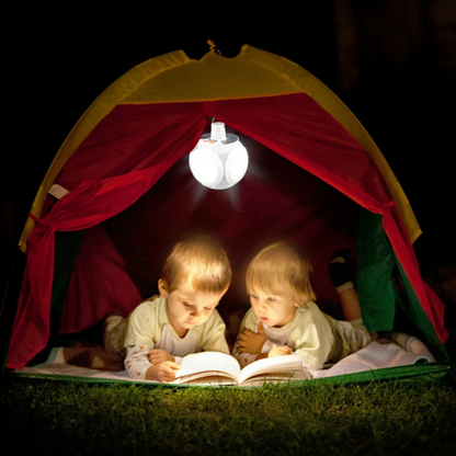 SolarGlow - Vanntett utendørslampe med solcelle- og USB-lading