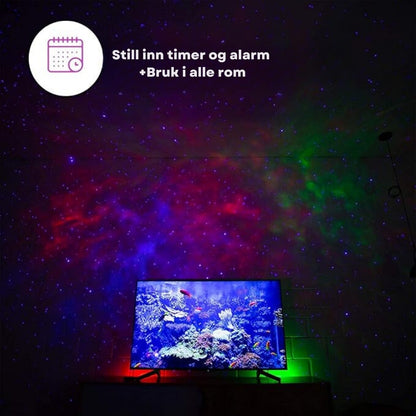 LumaSphere - 360° Projeksjonsstjerneprojektor med smart app-stemmekontroll