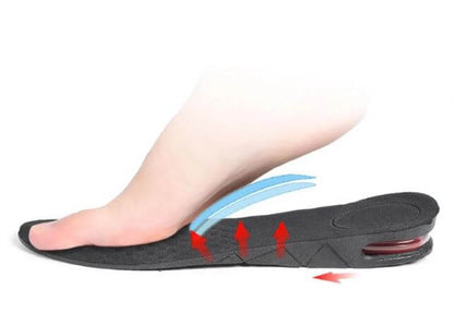 LiftStep - Høydeøkende Sko Innersåle  med Sjokkabsorberende Pute