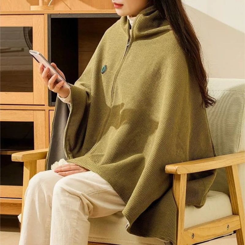 Sofia – Bærbar USB Teppe med Frynser og Vaskbart Design