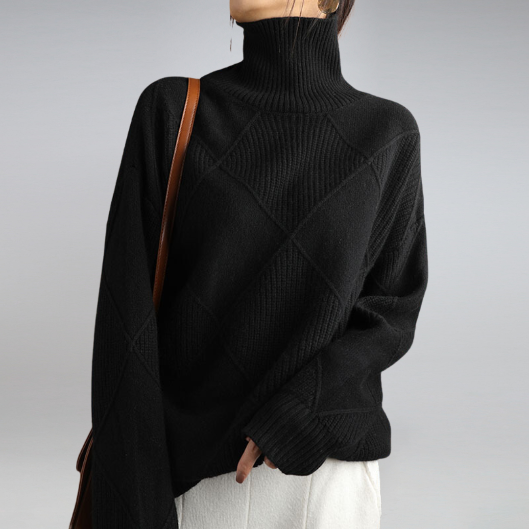 Selena - Myk turtleneck-genser med stilig passform