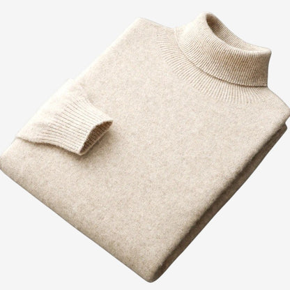 Anton – Langermet genser med høy hals og slim fit