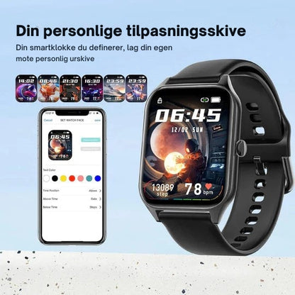 HealthSync - Avansert smartklokke for sømløs sporing av velvære