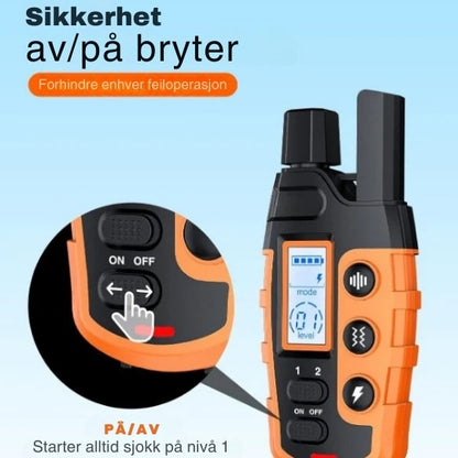 ProTrain - Fjernstyrt dressurhalsbånd med lang rekkevidde og justerbare moduser