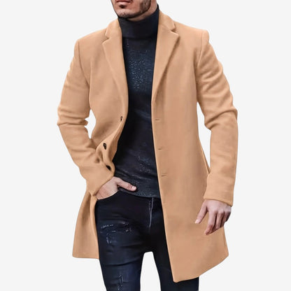 Bernd – Langermet trenchcoat med knapper