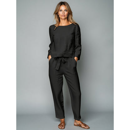 Greta - Casual todelt sett med bukser og avslappet passform