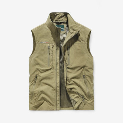 Steinar – Vest uten ermer med Flere Lommer og Glidelås