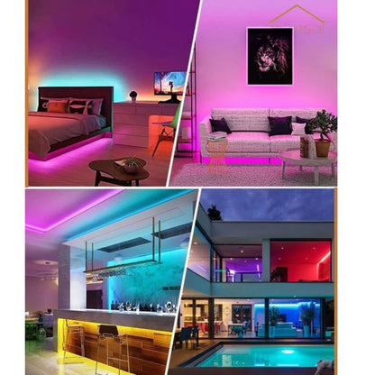 GlowFlex - Tilpassbar LED-stripebelysning med fjernkontroll og appstyring