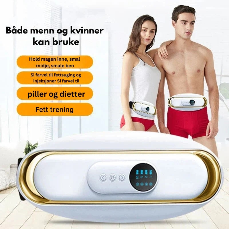 FitPulse - Trådløst slankebelte med høyfrekvent vibrasjon og justerbar varme