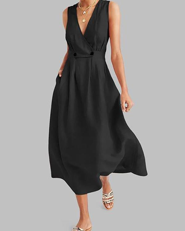 Nevaeh - Elegant komfort med den elegante kjolen med V-hals