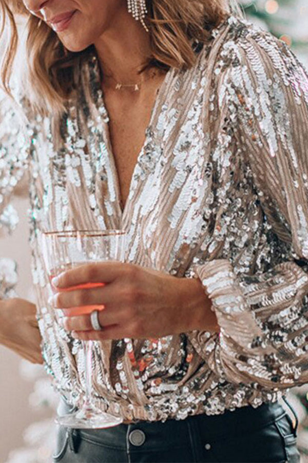 Luna - Glamorøs bluse for elegante anledninger med en raffinert