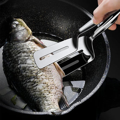 EasyGrip - Multifunksjonell Spatel med Tenger for Perfekte Måltider