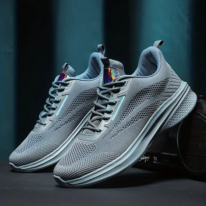 Christopher - Snøring joggesko med teksturert såle og reflekterende detaljer