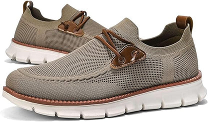 Ethan - Sportslige Slip-On Loafers med Dekorative Detaljer