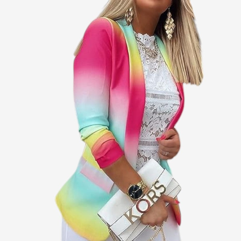 Caroline - Smal blazer med lange ermer og lommer