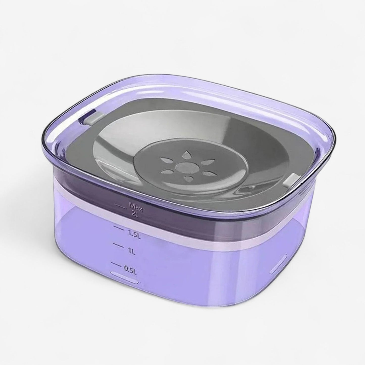 CleanPet – Vannskål til kjæledyr med lokk og avrundet design