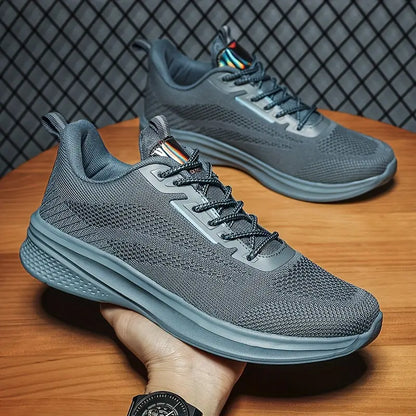 Christopher - Snøring joggesko med teksturert såle og reflekterende detaljer