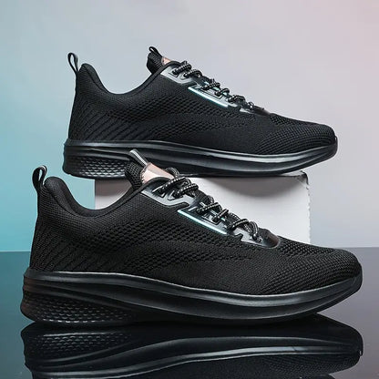 Christopher - Snøring joggesko med teksturert såle og reflekterende detaljer